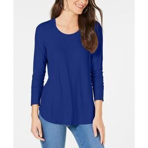 Inc International Concepts Womens Ribbed Long Sleeve T-Shirt Size M